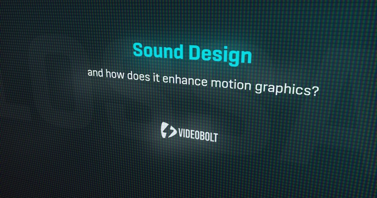 Sound Design Motion Graphics Glossary